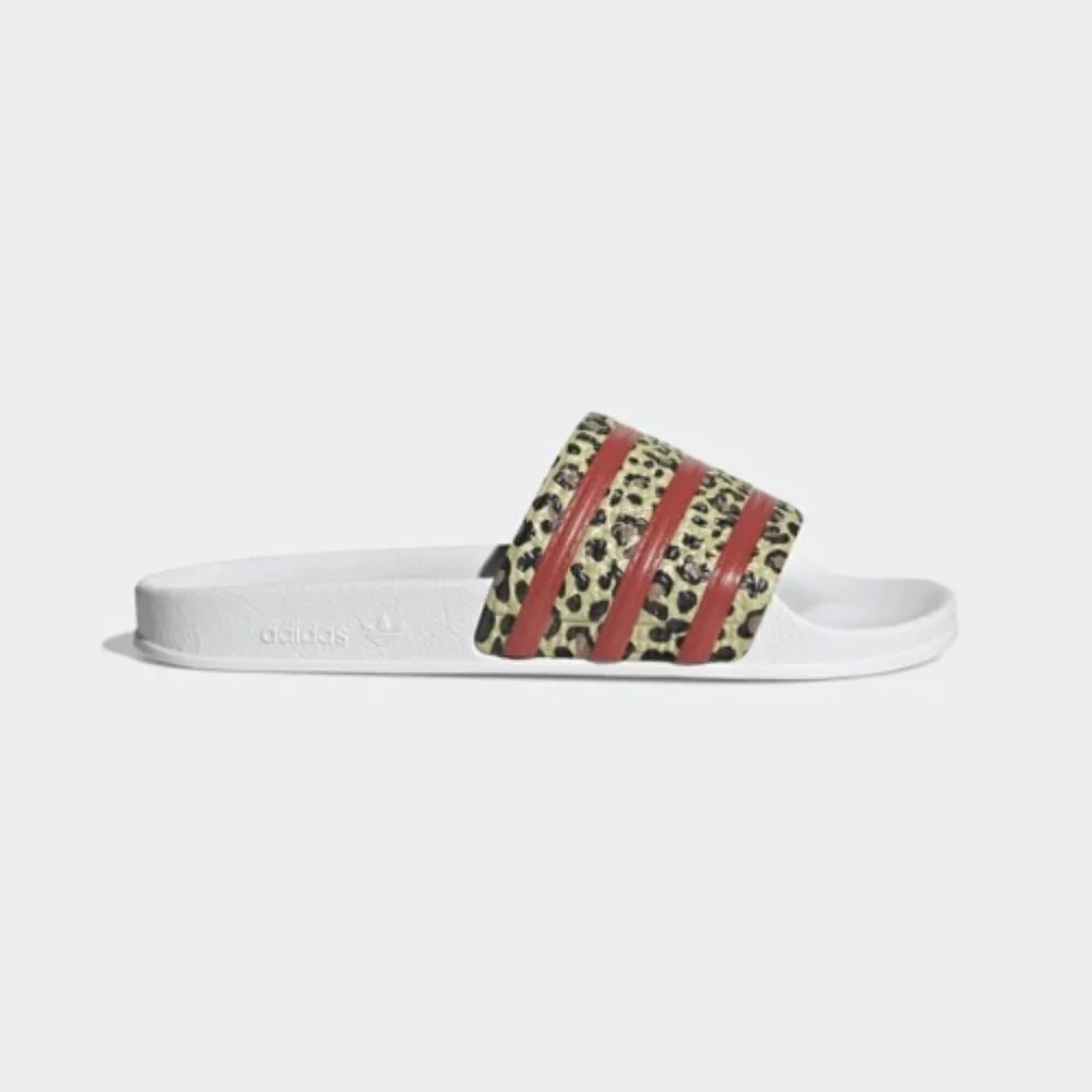 NWT Adidas Originals Adilette Leopard Slides Sandals Sz. 10